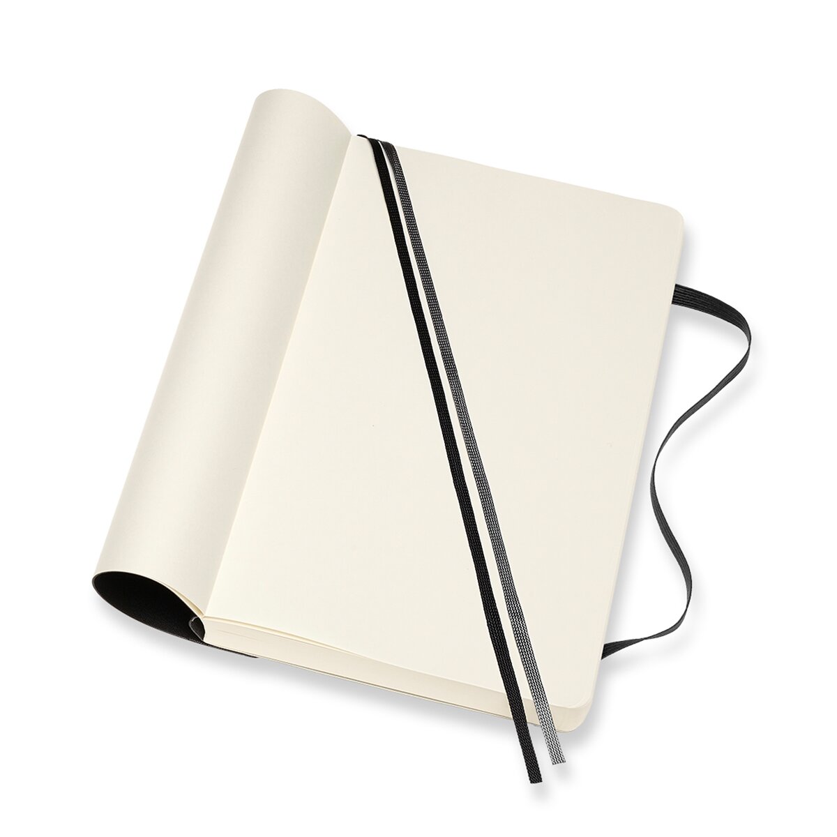 Caderno Large Expanded Capa Mole Folhas Lisas Classic Moleskine Preto Preto-2