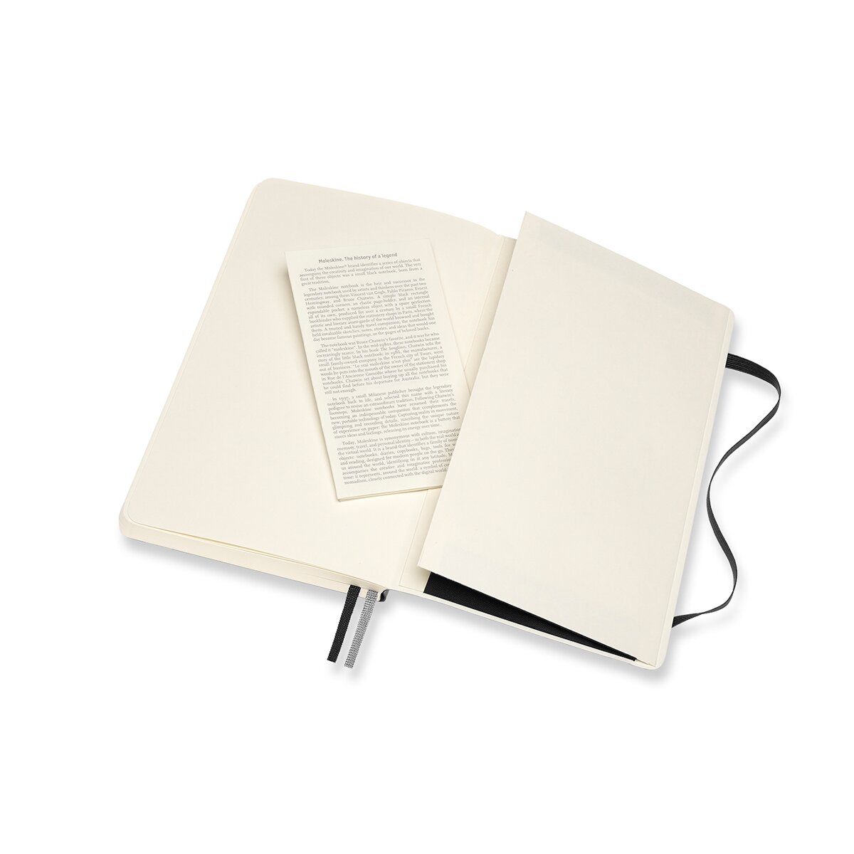 Caderno Large Expanded Capa Mole Folhas Lisas Classic Moleskine Preto Preto-3