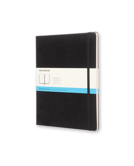 Caderno Extralarge Capa Dura Folhas Pontilhadas Classic Moleskine Preto Preto-1