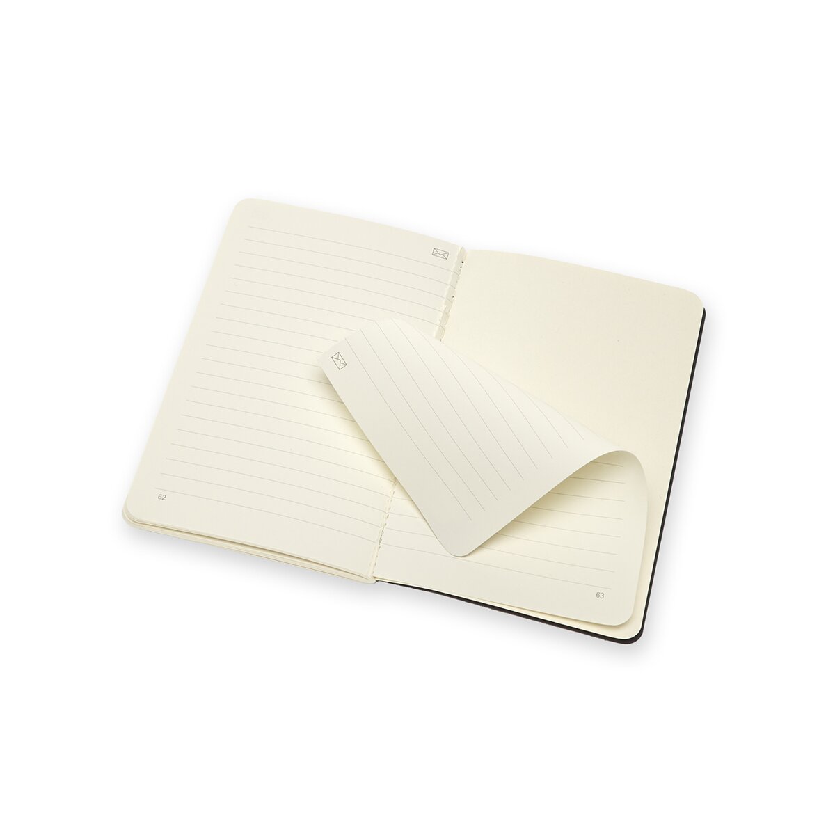 Conjunto de 2 blocos Smartcahier Folhas de linhas pretos Preto-4