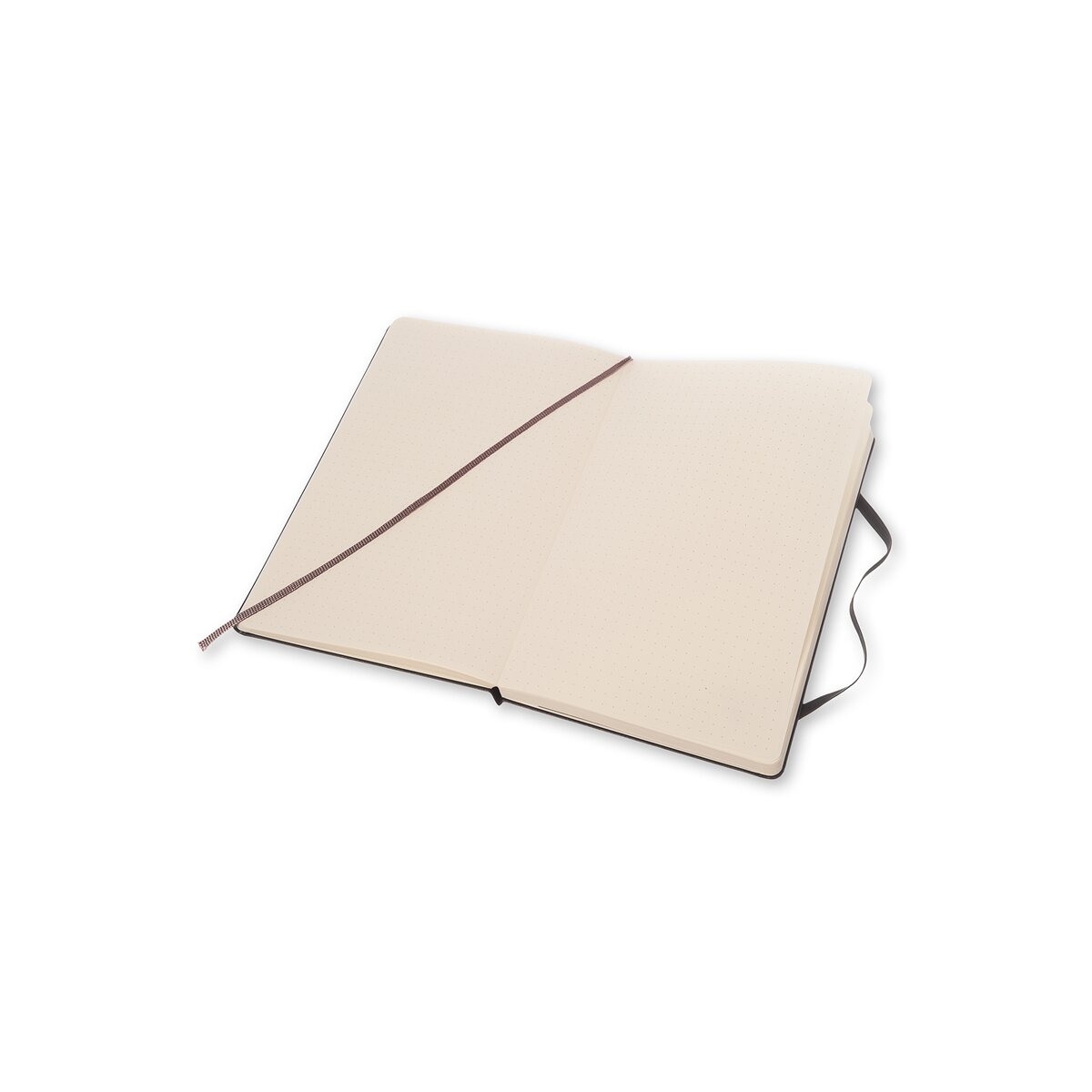 Caderno Classic Large Capa Dura Folhas Pontilhadas - Preto Preto-3