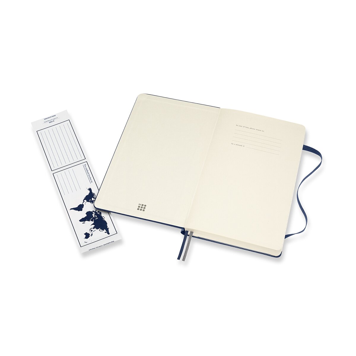 Caderno Classic Large Expanded Capa Dura Folhas Lisas - Azul Safira Azul-3