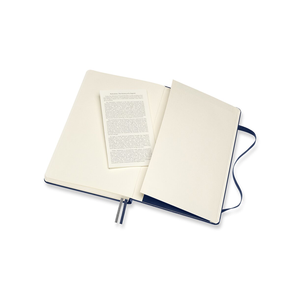 Caderno Classic Large Expanded Capa Dura Folhas Lisas - Azul Safira Azul-5