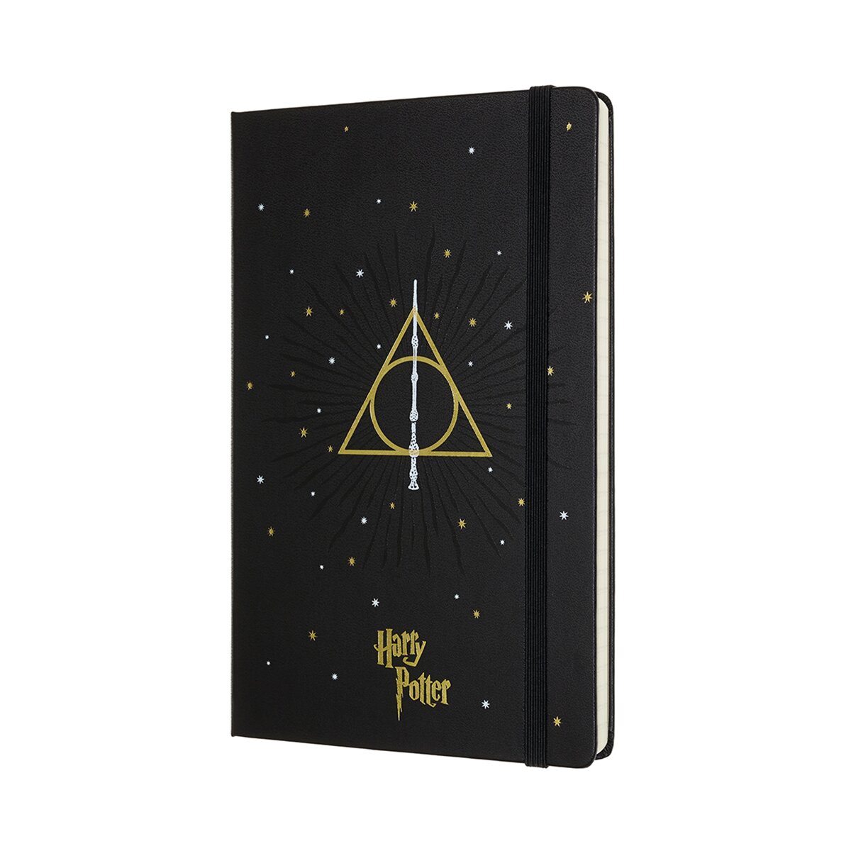 Caderno Large Folhas de linhas Edição Limitada Harry Potter "Talismãs da Morte" preto Preto-2