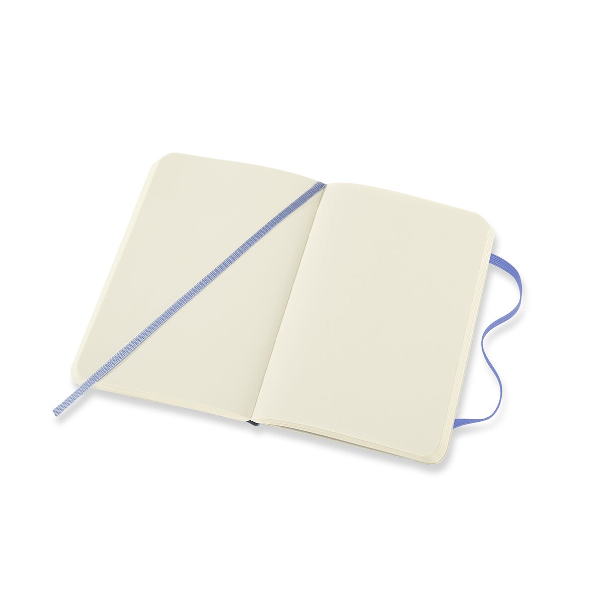 Caderno Classic Pocket Capa Mole Folhas Lisas - Azul Hortênsia Azul-4