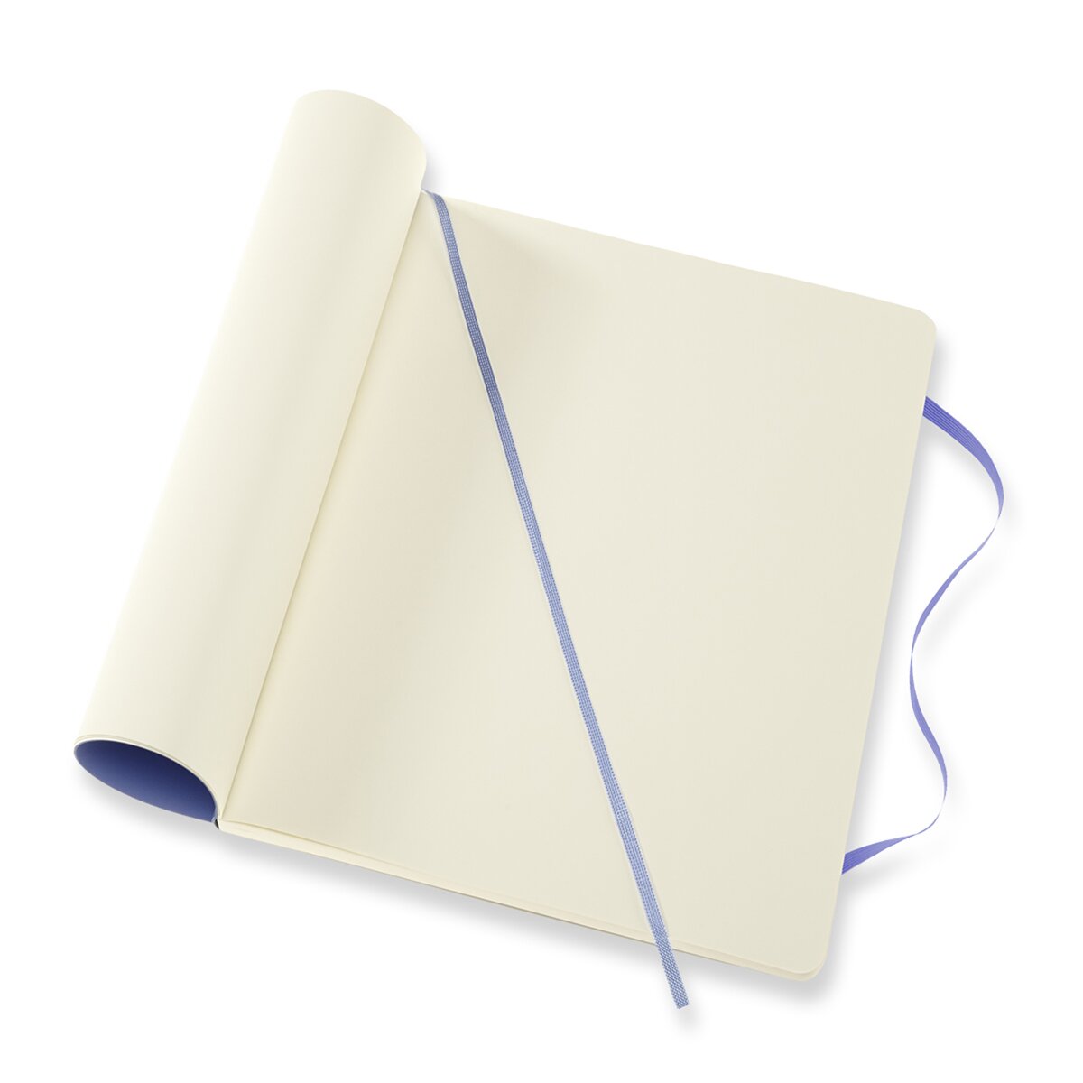 Caderno Classic Extralarge Capa Mole Folhas Lisas - Azul Hortênsia Azul-4