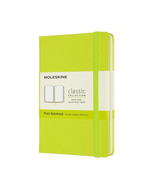 Caderno Classic Pocket Capa Dura Folhas Lisas - Verde Limão Verde-1
