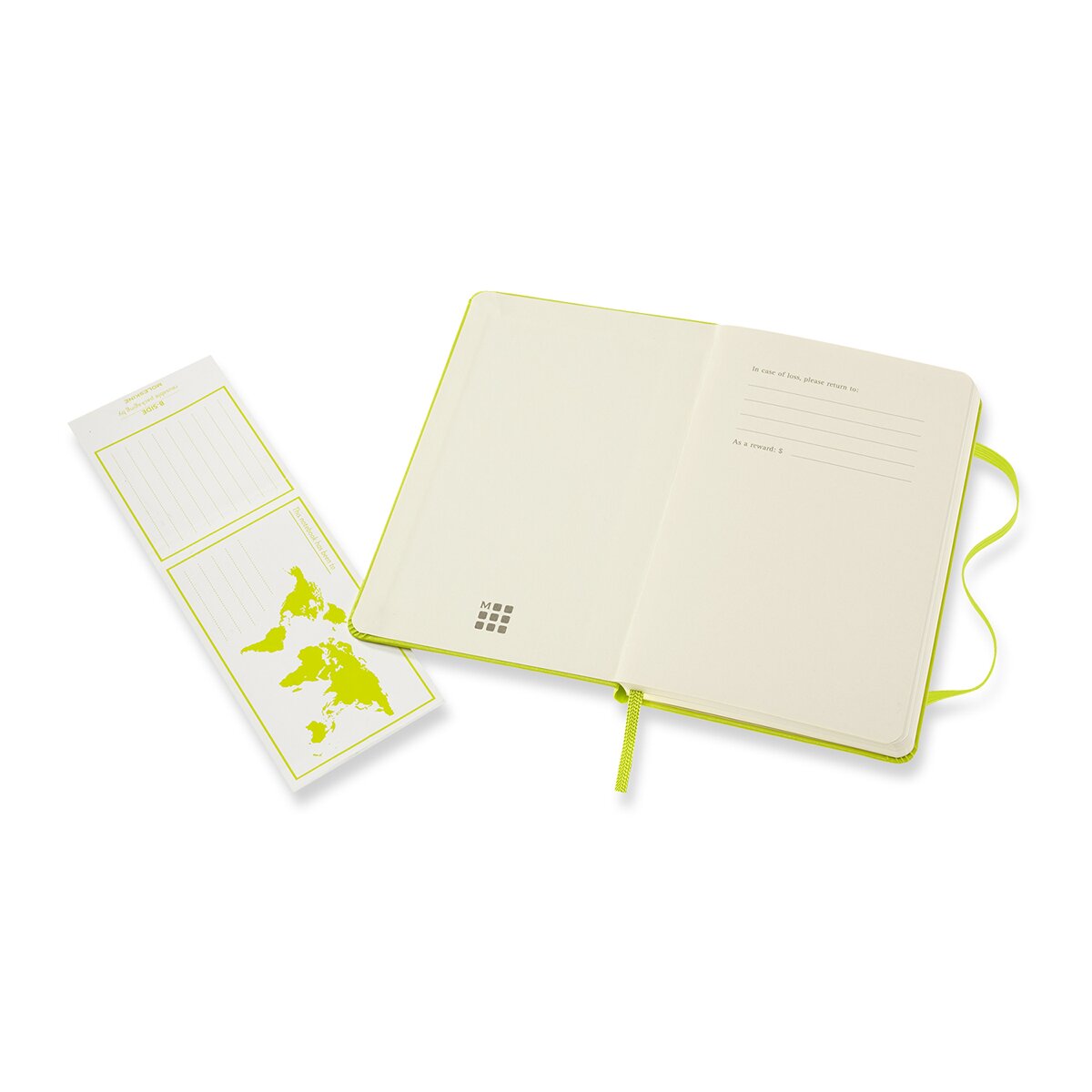 Caderno Classic Pocket Capa Dura Folhas Lisas - Verde Limão Verde-3