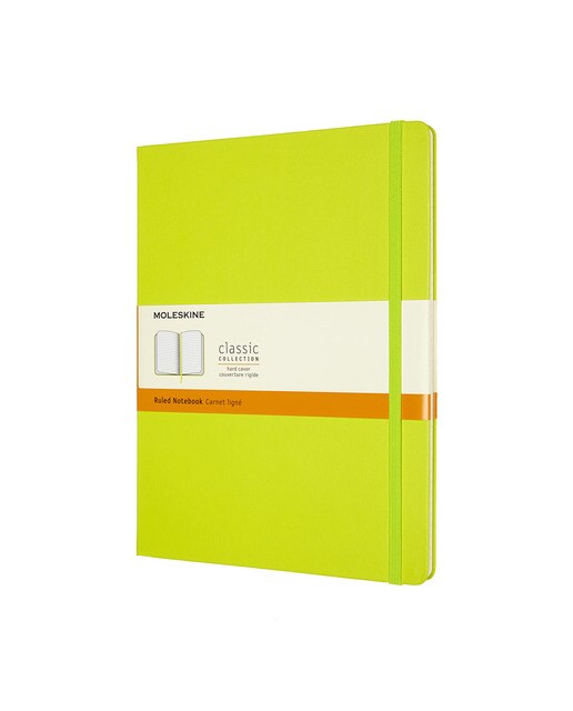 Caderno Classic ExtraLarge Capa Dura Folhas de Linhas - Verde Limão Verde-1