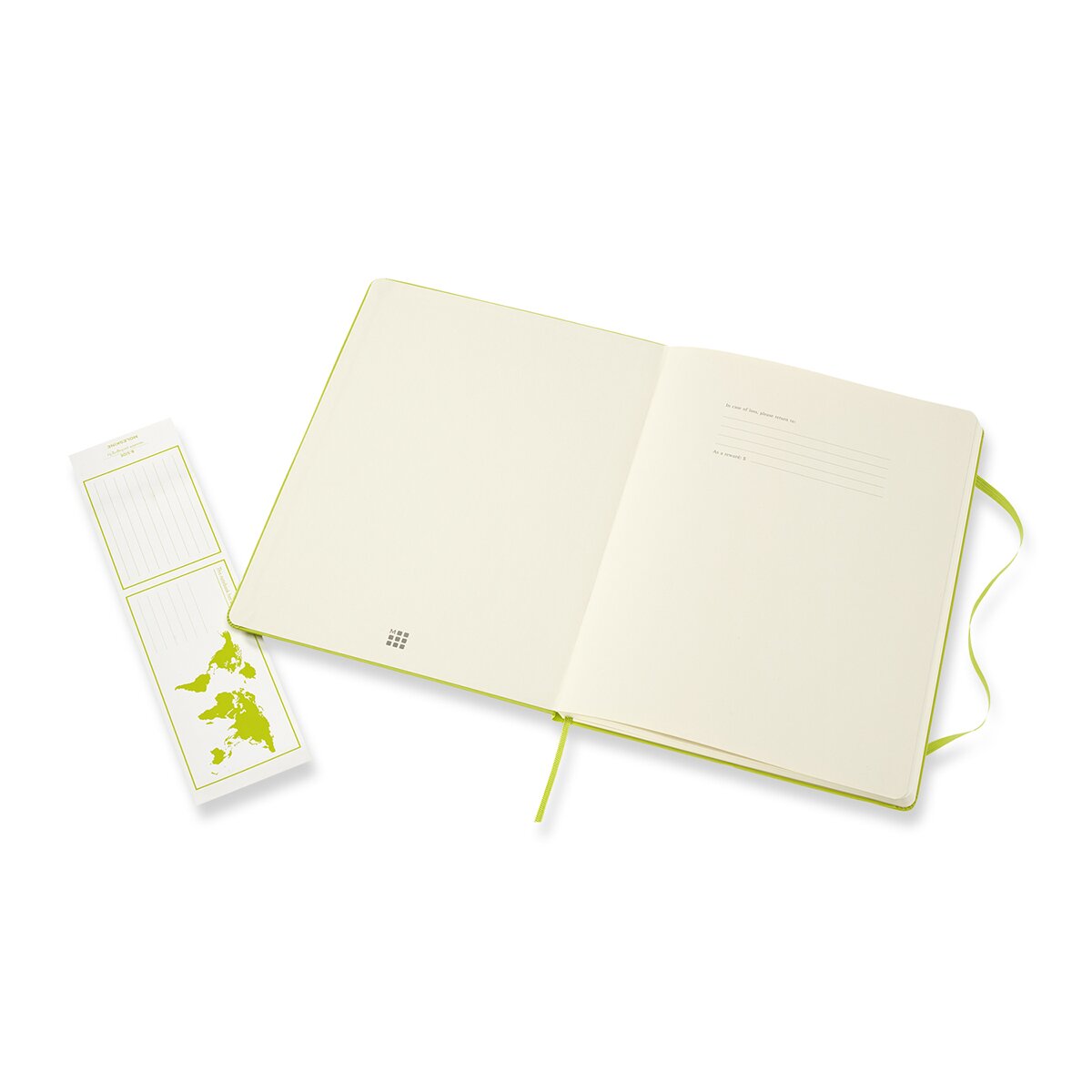 Caderno Classic ExtraLarge Capa Dura Folhas de Linhas - Verde Limão Verde-4