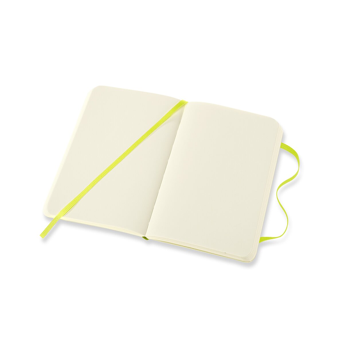 Caderno Classic Pocket Capa Mole Folhas Lisas - Verde Limão Verde-4