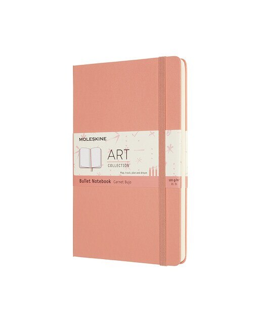Caderno Large Bullet Journal Folhas Pontilhadas Moleskine Coral Coral-1