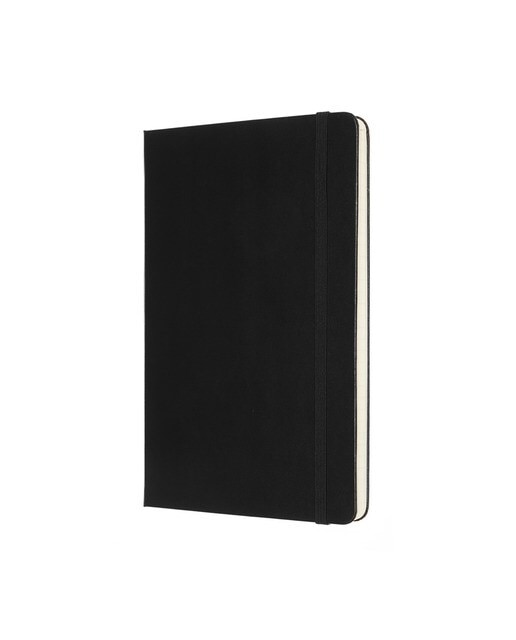 Caderno Large Capa Dura Formato Duplo Folhas Lisas e de Linhas Preto Preto-2