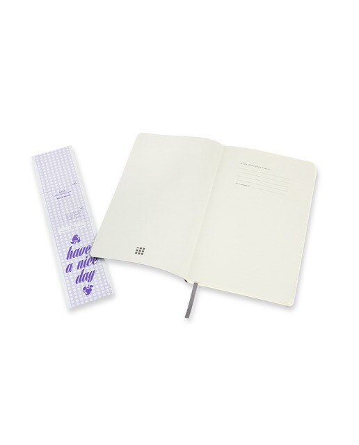 Caderno Large Capa Mole Formato Duplo Folhas Lisas e de Linhas Preto Preto-4