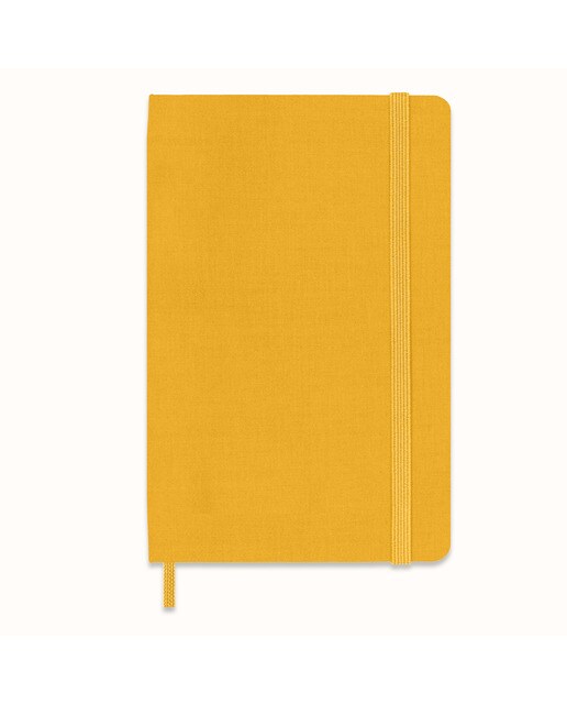 Caderno Classic Pocket Capa Dura Folhas de Linhas - Amarelo Alaranjado Laranja-1