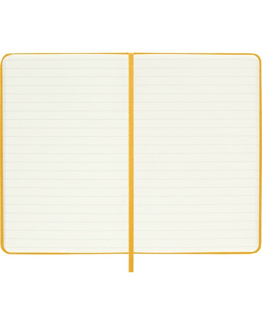Caderno Classic Pocket Capa Dura Folhas de Linhas - Amarelo Alaranjado Laranja-4