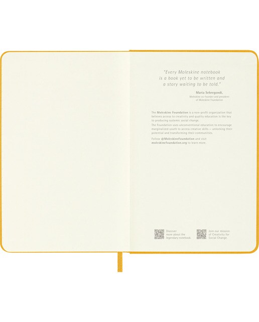Caderno Classic Pocket Capa Dura Folhas de Linhas - Amarelo Alaranjado Laranja-5