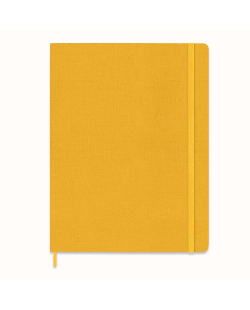 Caderno Classic Extralarge Capa Dura Folhas de Linhas - Amarelo Alaranjado Laranja-1