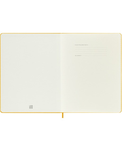 Caderno Classic Extralarge Capa Dura Folhas de Linhas - Amarelo Alaranjado Laranja-2