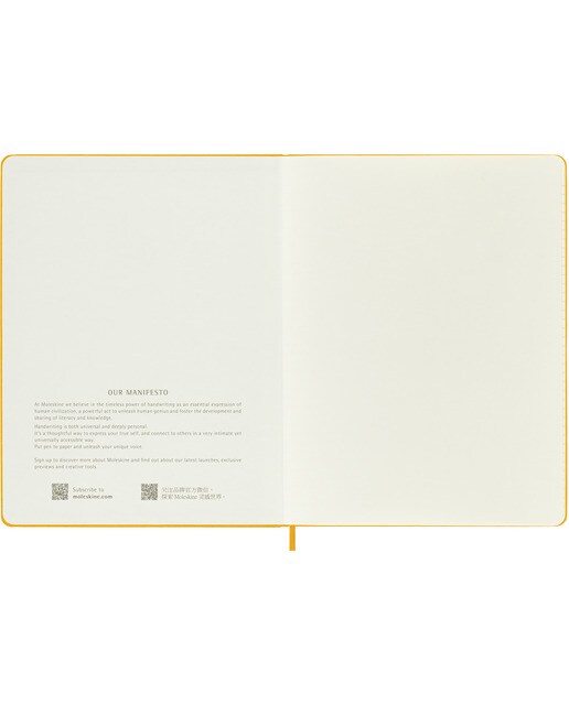 Caderno Classic Extralarge Capa Dura Folhas de Linhas - Amarelo Alaranjado Laranja-3