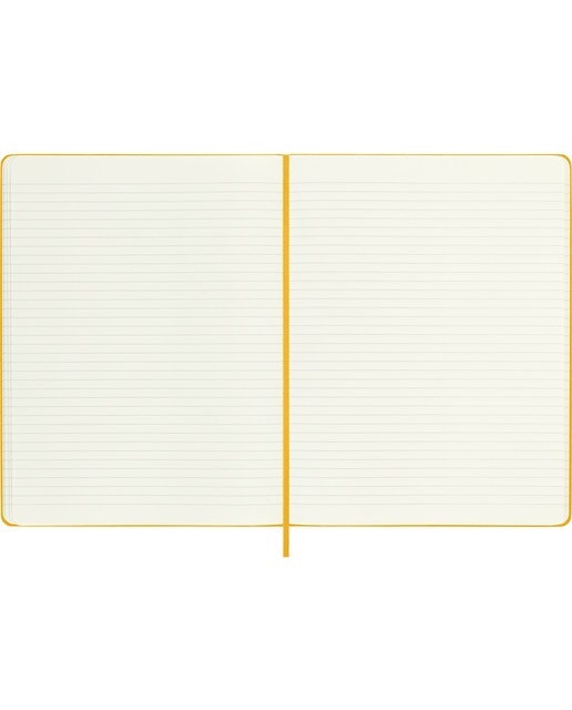 Caderno Classic Extralarge Capa Dura Folhas de Linhas - Amarelo Alaranjado Laranja-4