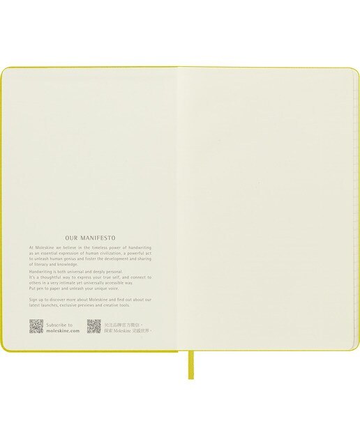Caderno Classic Large Capa Dura Folhas de Linhas - Amarelo Feno Amarelo-3