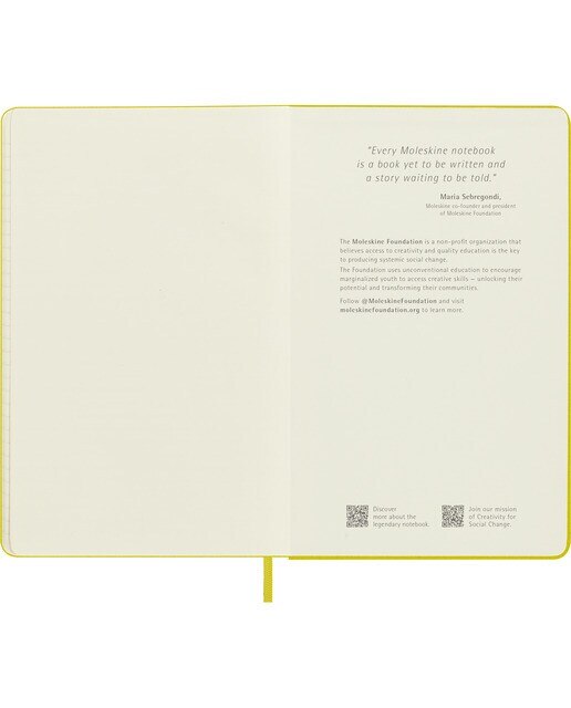 Caderno Classic Large Capa Dura Folhas de Linhas - Amarelo Feno Amarelo-5