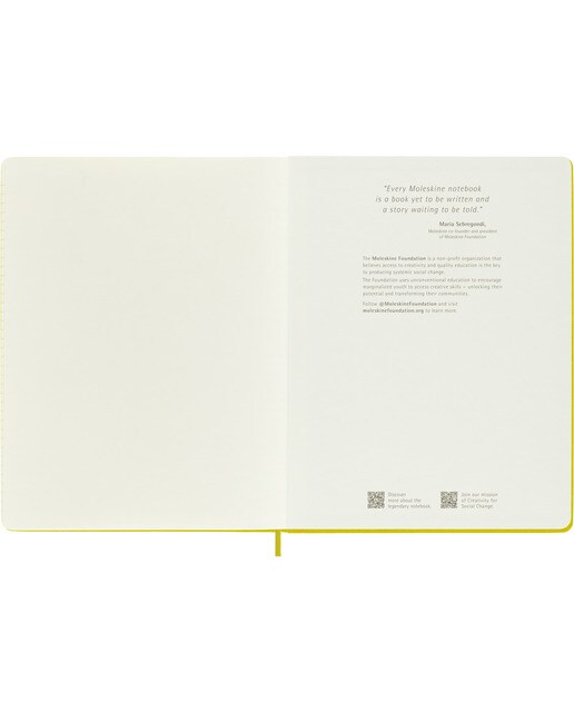 Caderno Classic Extralarge Capa Dura Folhas de Linhas - Amarelo Feno Amarelo-5