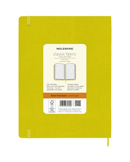 Caderno Classic Extralarge Capa Dura Folhas de Linhas - Amarelo Feno Amarelo-8