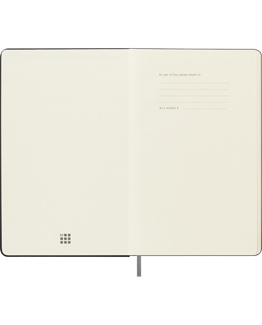 Caderno Paper Tablet Capa Dura Folhas Pautadas - Preto Preto-2