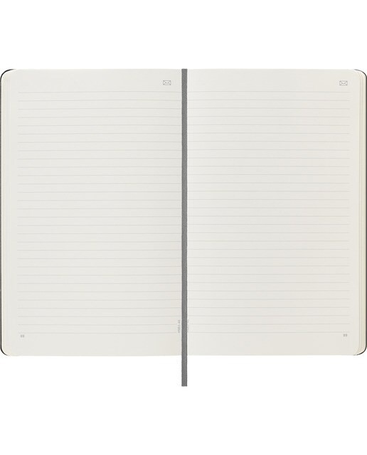 Caderno Paper Tablet Capa Dura Folhas Pautadas - Preto Preto-4