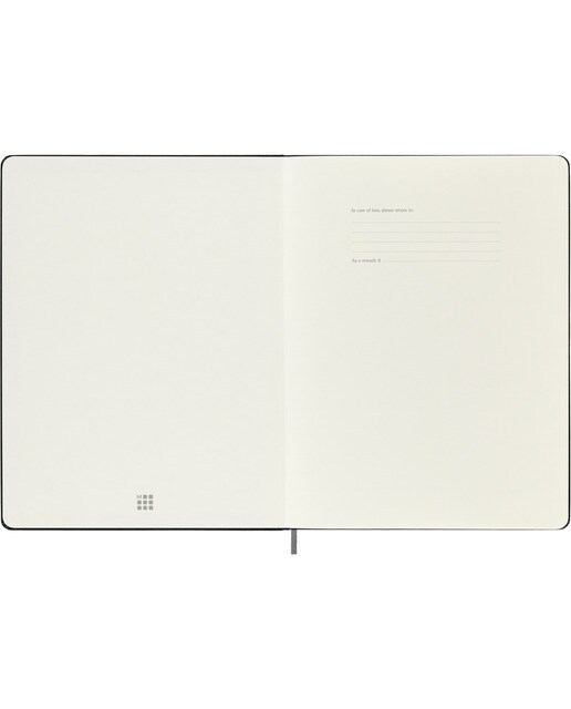 Caderno Extralarge Paper Tablet Capa Dura Folhas Pautadas - Preto Preto-2