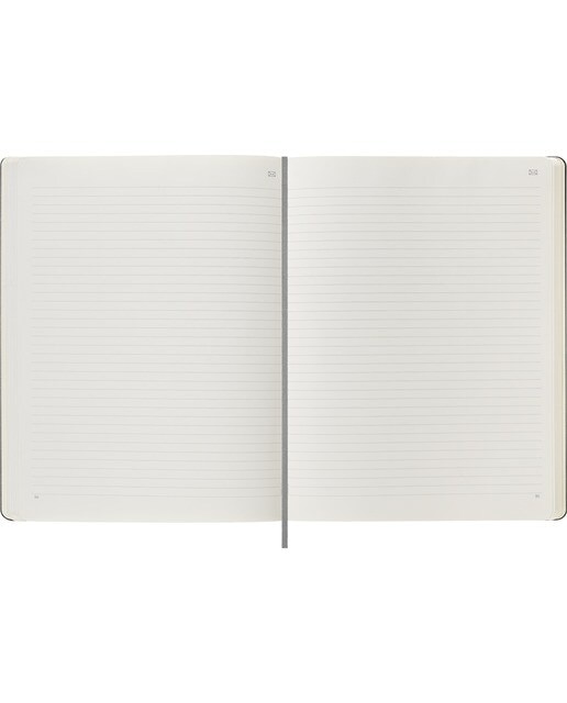 Caderno Extralarge Paper Tablet Capa Dura Folhas Pautadas - Preto Preto-4