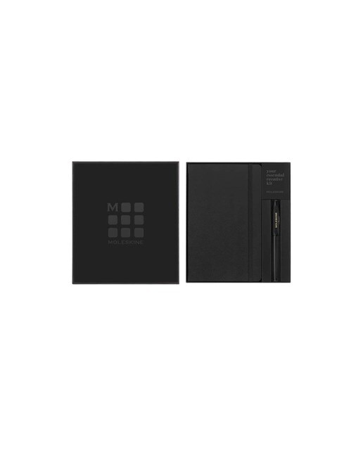 Conjunto Criativo de Caderno e Rollerball Kaweco - Preto Preto-2