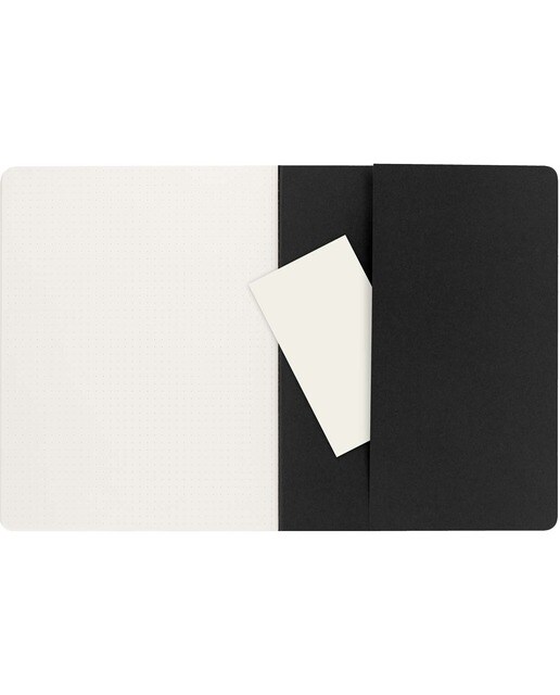 Conjunto de 3 Blocos Extralarge Folhas de Pontos - Pretos Preto-6
