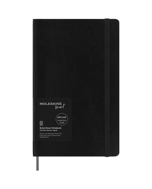 Moleskine - Cuaderno digital large tapa blanda hojas rayadas Moleskine negro.