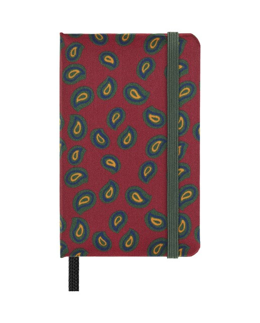 Cuaderno extrasmall  hojas lisas tapa dura de seda Mantero Moleskine burdeos Burdeos-1