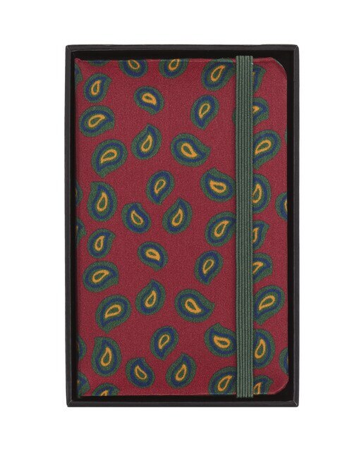 Cuaderno extrasmall  hojas lisas tapa dura de seda Mantero Moleskine burdeos Burdeos-3