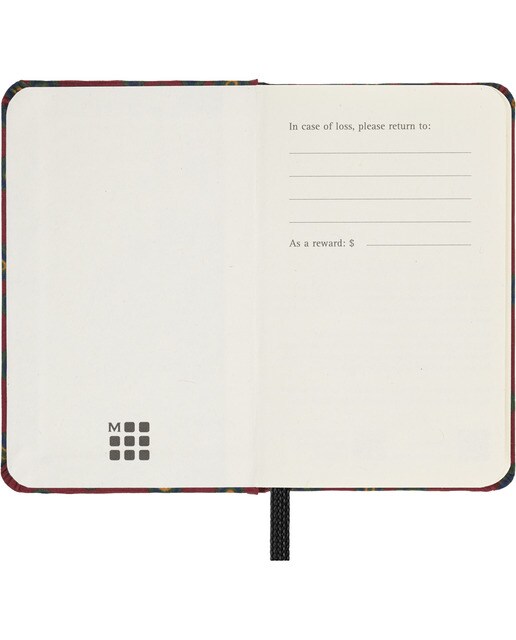 Cuaderno extrasmall  hojas lisas tapa dura de seda Mantero Moleskine burdeos Burdeos-4