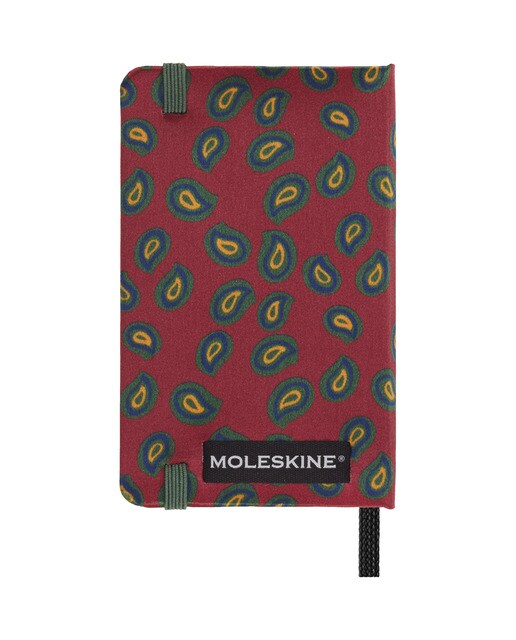 Cuaderno extrasmall  hojas lisas tapa dura de seda Mantero Moleskine burdeos Burdeos-7
