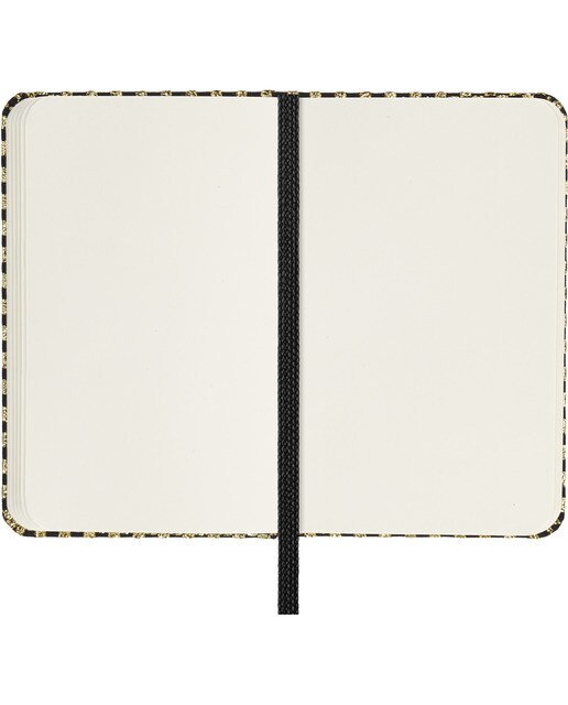 Cuaderno extrasmall  hojas lisas tapa dura de tela Mantero Moleskine dorado Dorado-5