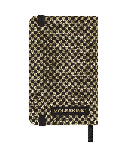Cuaderno extrasmall  hojas lisas tapa dura de tela Mantero Moleskine dorado Dorado-7