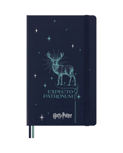 Imagem 0 de Caderno Edição limitada Harry Potter Expecto Patronum Riscas Azul