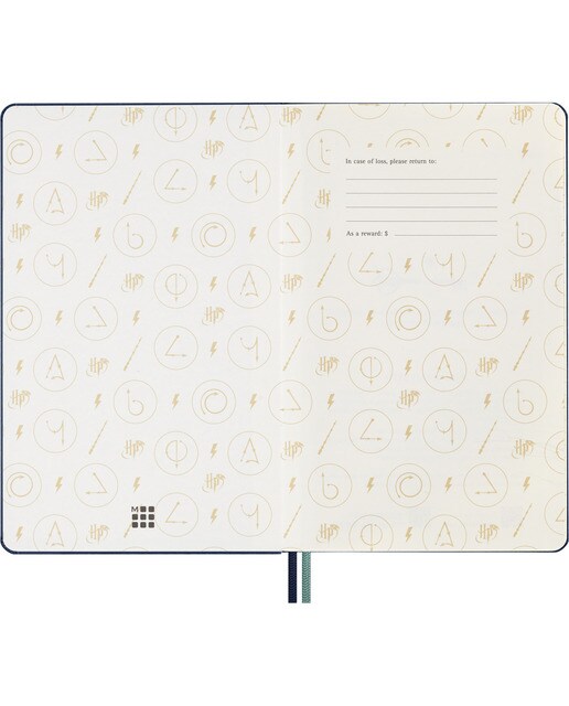 Caderno Edição limitada Harry Potter Expecto Patronum Riscas Azul Azul-3