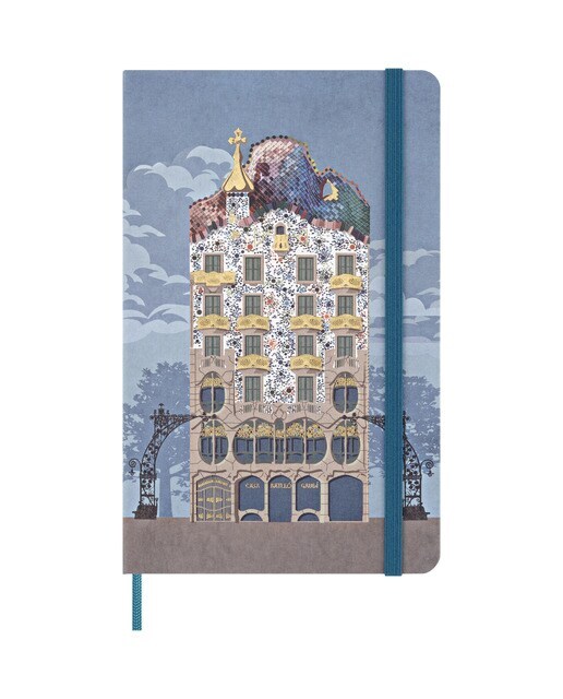 Cuaderno large hojas rayadas tapa dura edición limitada Casa Batlló Moleskine multicolor