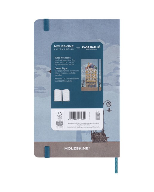 Caderno de edição personalizada da Casa Batlló Moleskine Multicolor-6