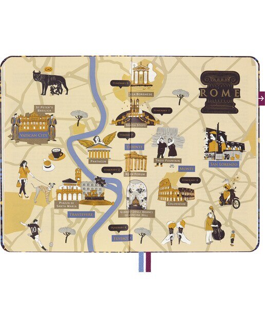 Cuaderno pocket Luxe city Roma Moleskine multicolor Multicolor-4
