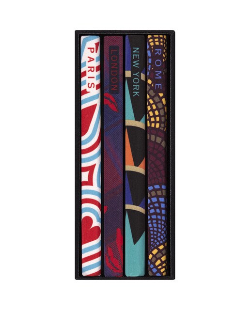 Estuche coleccionista con los 4 cuadernos pocket Luxe city Moleskine multicolor Multicolor-3