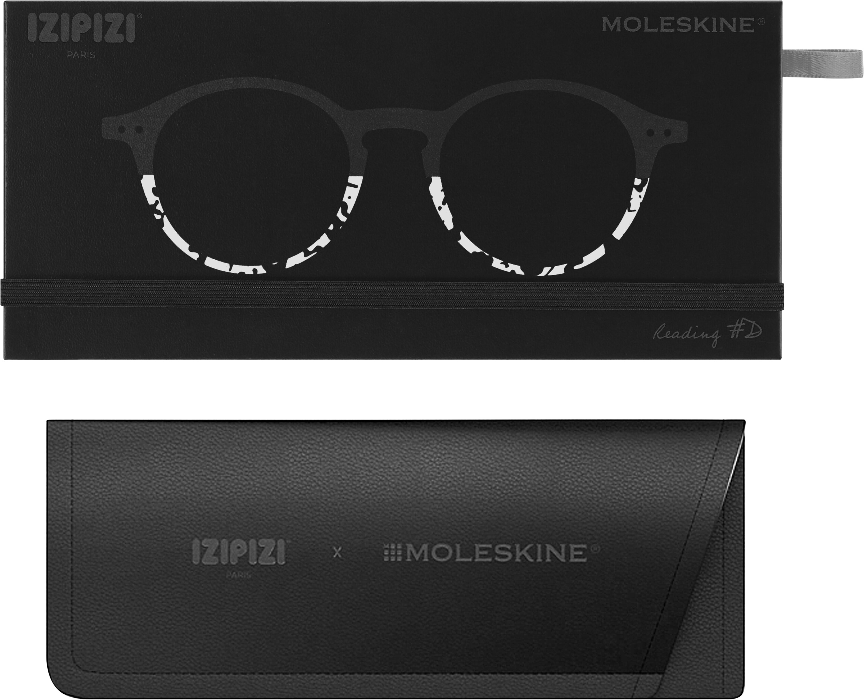 Imagen 5 de Gafas de lectura Izipizi x Moleskine forma #D gris carbón