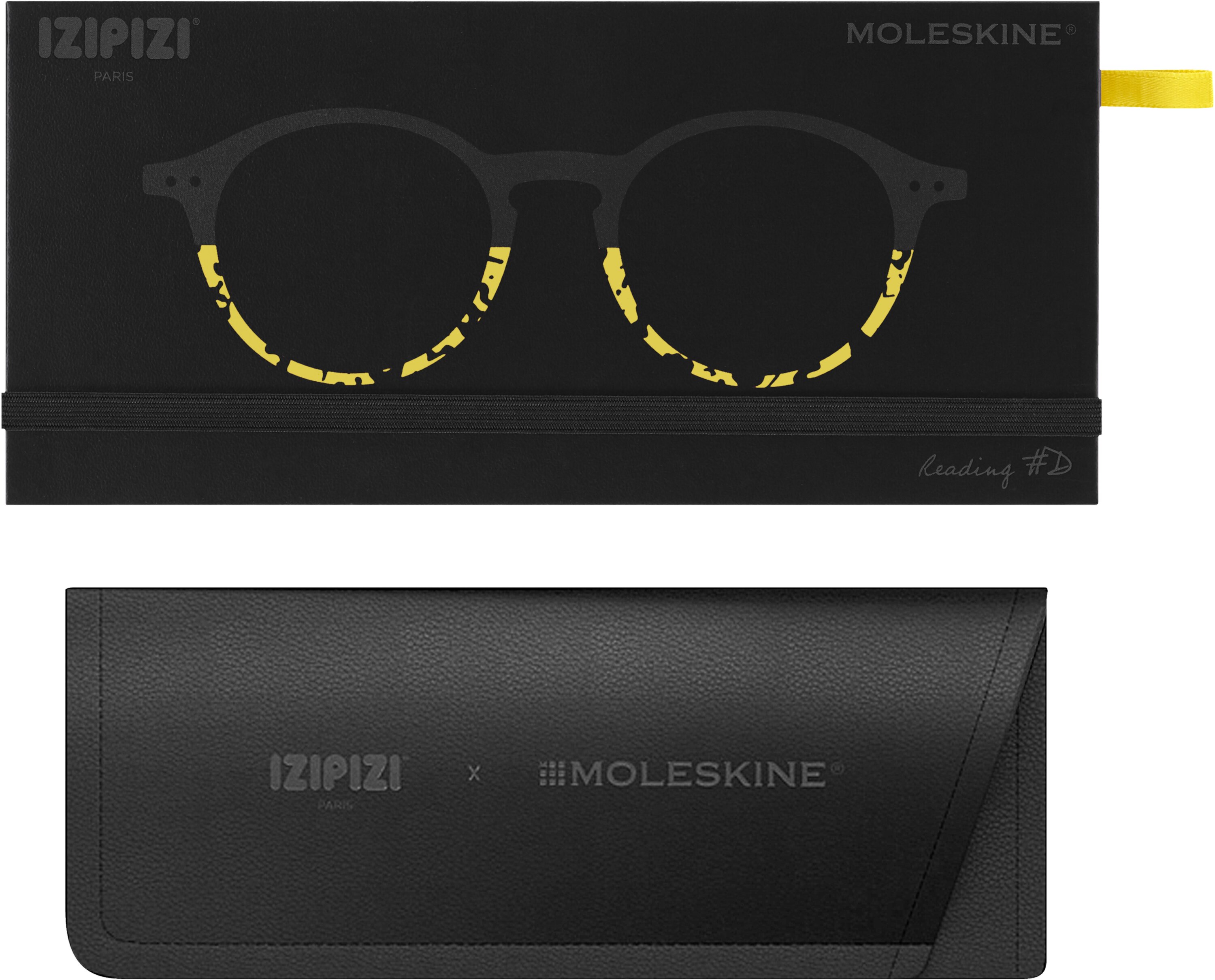 Imagen 5 de Gafas de lectura Izipizi x Moleskine forma #D amarillo